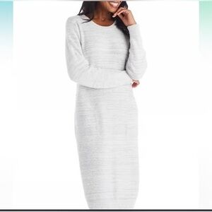 Lot/ Softies Marshmallow Heathered cream lounger AND NWT Splendid slippers pink